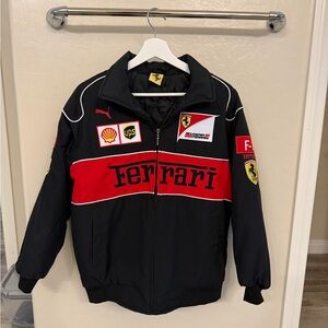 Ferrari Black and Red Racing Jacket
